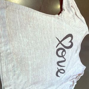 LOVE waffled 3/4 tee